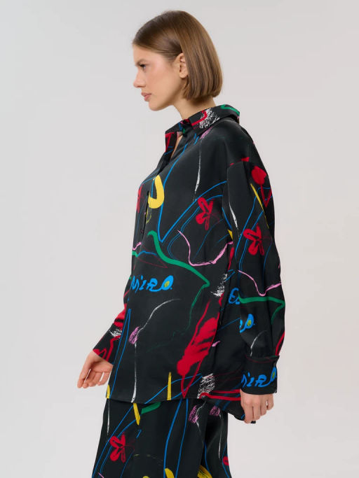 Рубашка женская 12421-33045 multicolor - Eleganzza фото 10