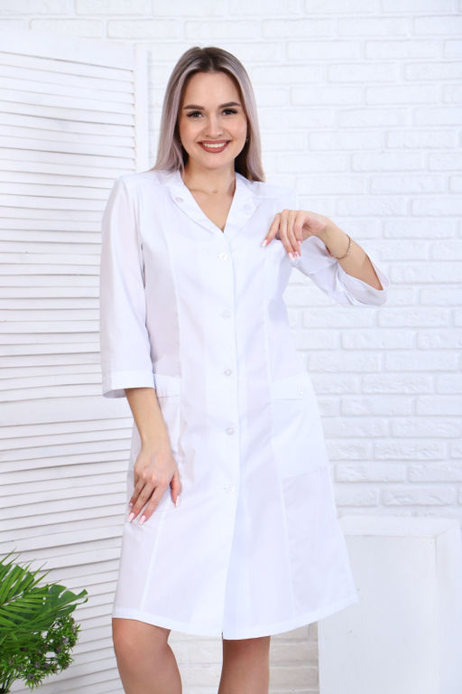 Халат женский 140 ТС. Цвет: белый - Стильб фото 7