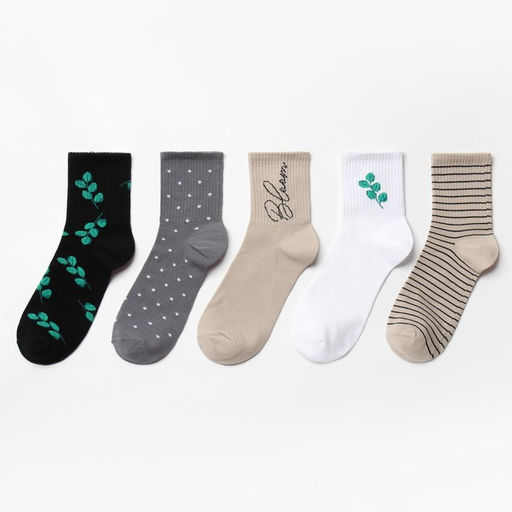 Носки женские KAFTAN Life, набор 5 пар, размер 36-39 (23-25 см)