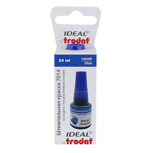 Краска штемпельная TRODAT "Ideal" 24мл. синяя (7014)