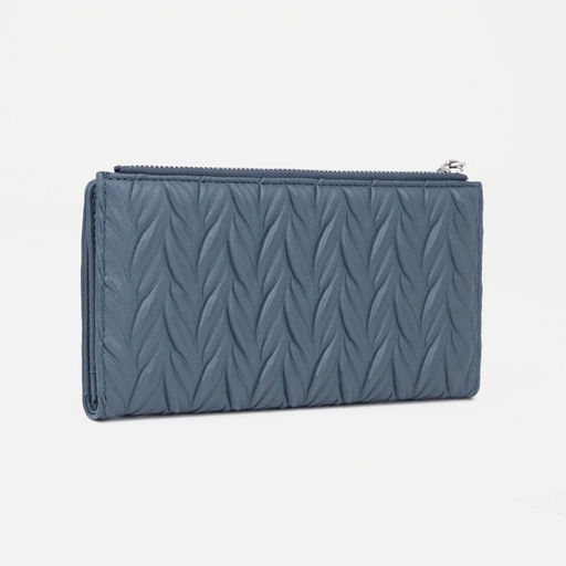 Кошелёк на кнопке, цвет синий - Simaland фото 2