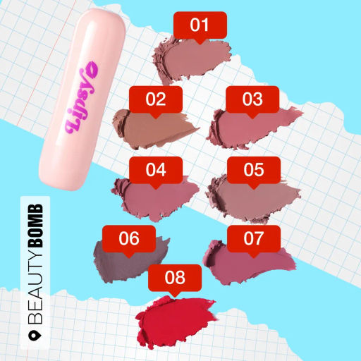 Beauty Bomb Помада в стике Lipsy тон 02  фото 9