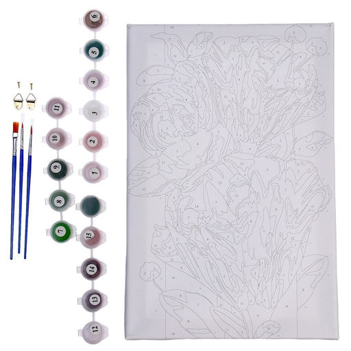 Картина по номерам на холсте с подрамником «Цветы для души», 20×30 см