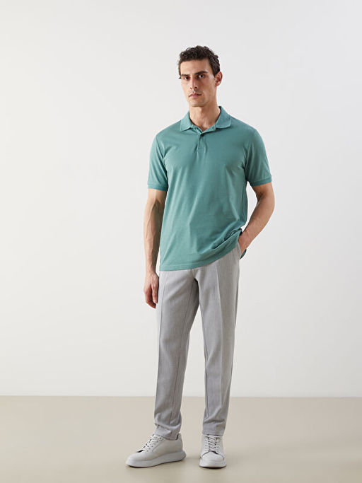 Polo Yaka K?sa Kollu Pike Erkek Ti??rt