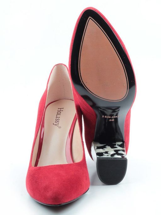 F-028 RED Туфли женские (натуральная замша) - Фабричный китай фото 15