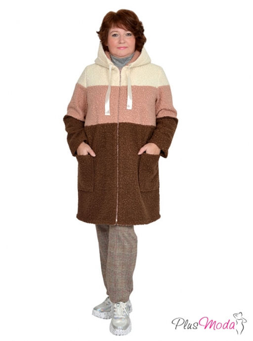 Куртка-пальто Модель №767 размеры 44-84 - Plusmoda фото 8
