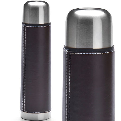27605 Термос 1л нерж/сталь в кожан.чех MB(х24)