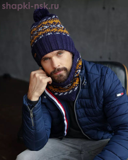 MM 446 F 446 Комплект мужской флис (шапка+снуд)