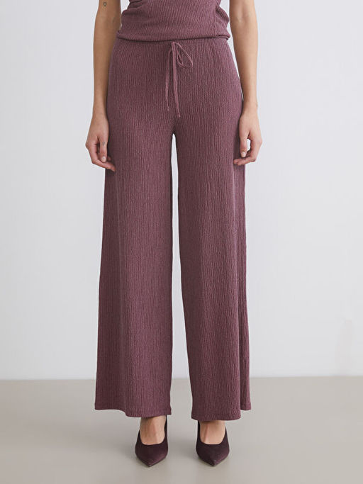 Beli Lastikli Dokulu Geni? Pa?a Kad?n Pantolon