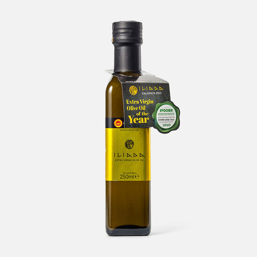 Масло оливковое Iliada нерафинированное, первый холодный отжим, 250 мл  фото 2