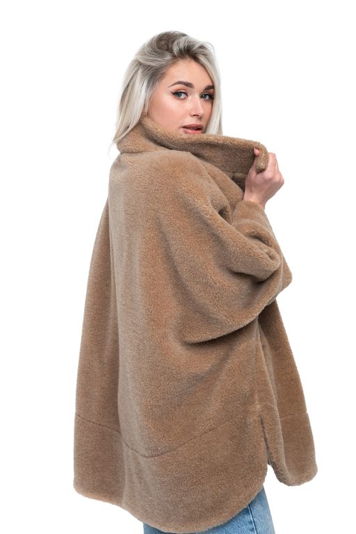 ПОНЧО WOOL CAMEL цвет Кемел (р. 40-58)