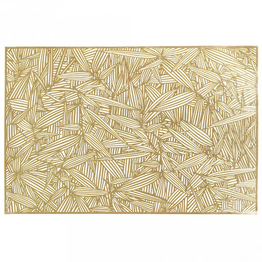 Салфетка декоративная "Бамбук" 30х45см ПВХ, золото (Китай)