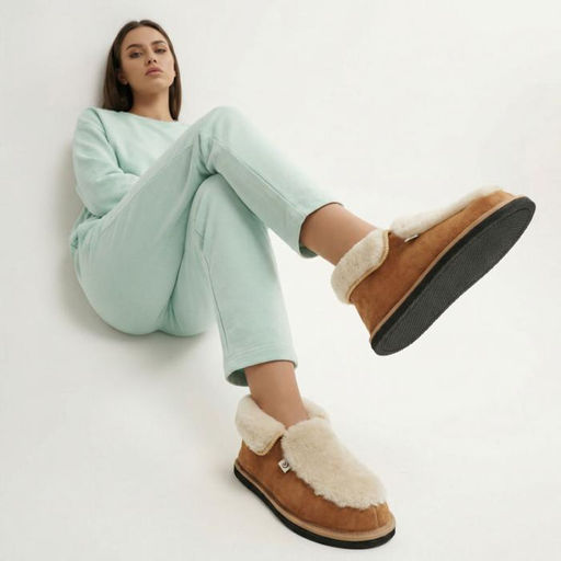 Тапочки-мокасины арт. М16/02-01 Замша - Altro фото 2