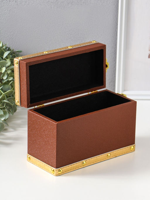 Шкатулка для украшений «Молочный шоколад», с ручкой, 20×9×14 см