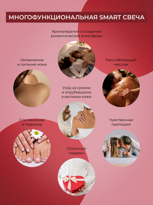 Массажная аромасвеча с афродизиаками "Цветочные фантазии" 60 мл SIBERINA