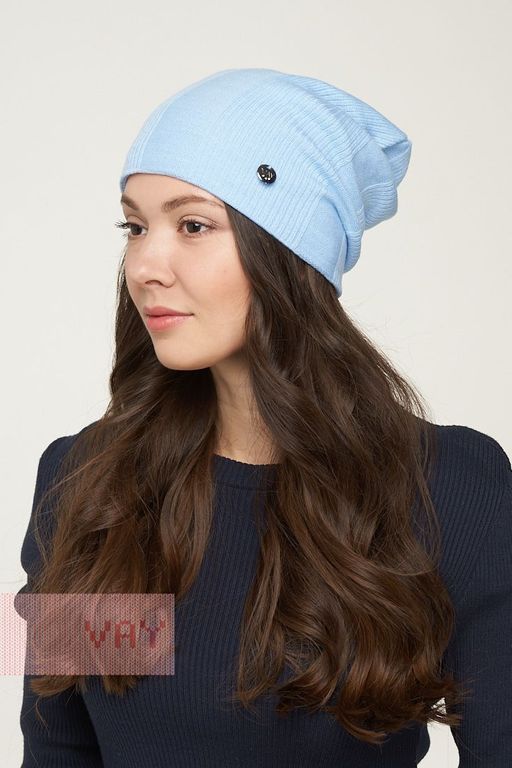 Шапка женская 8366. 05 голубой