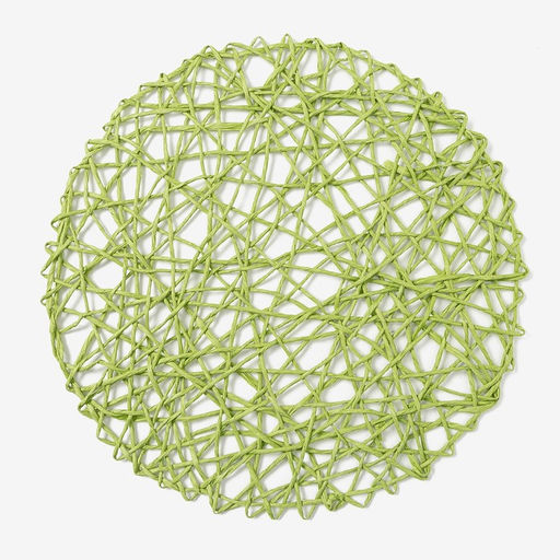 Салфетка сервировочная «Доляна. Трава», зелёная, d=38 см