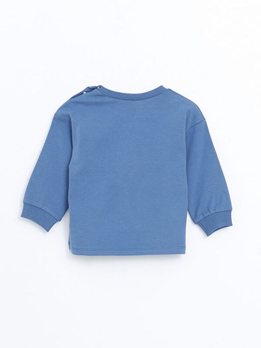 Bisiklet Yaka Bask?l? Erkek Bebek Ti??rt - Waikiki фото 3