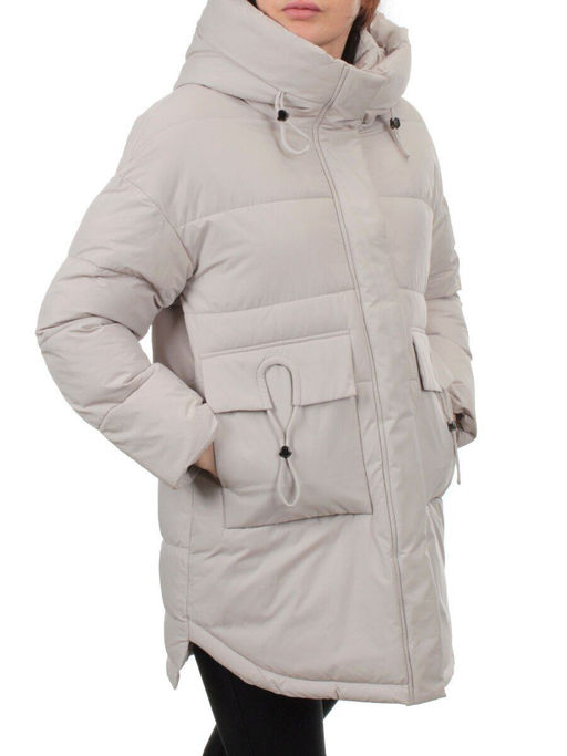 3335 LT. BEIGE Куртка зимняя облегченная женская (150 гр. холлофайбер)