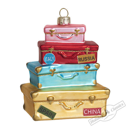 Багаж путешественницы (стекло) 7,5х5х9,5 см