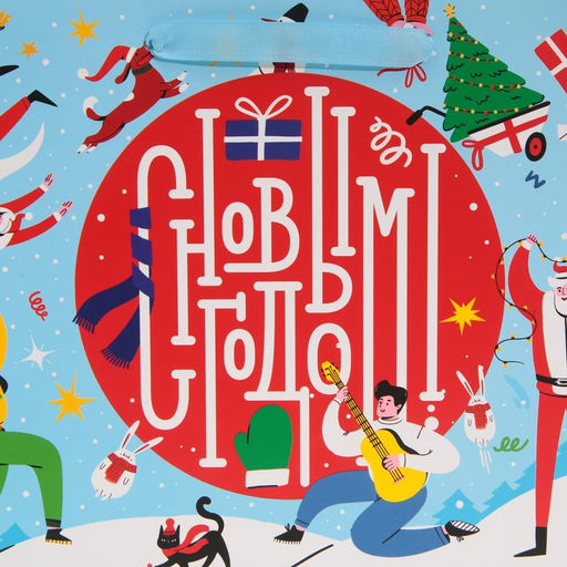 Пакет ламинированный горизонтальный Веселье, ML 27 23 11,5 см - Дарите счастье фото 4