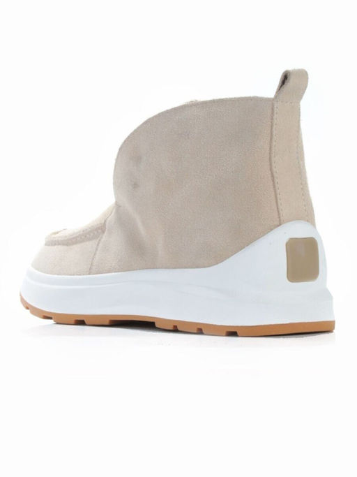 01-5280-10 LT. BEIGE Ботинки демисезонные женские (натуральная замша, байка)