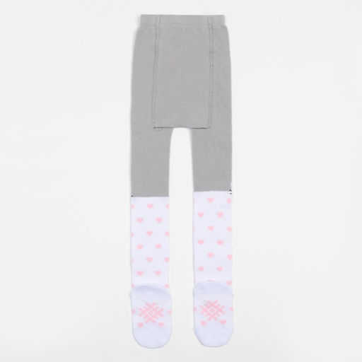 Колготки детские KAFTAN «Котик», 104-110 см, серый/белый