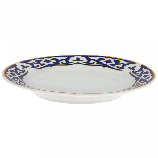 Тарелка мелкая фарфоровая Синяя пахта д175мм, h25мм, гладкий край (Россия) - Домашняя мода фото 2