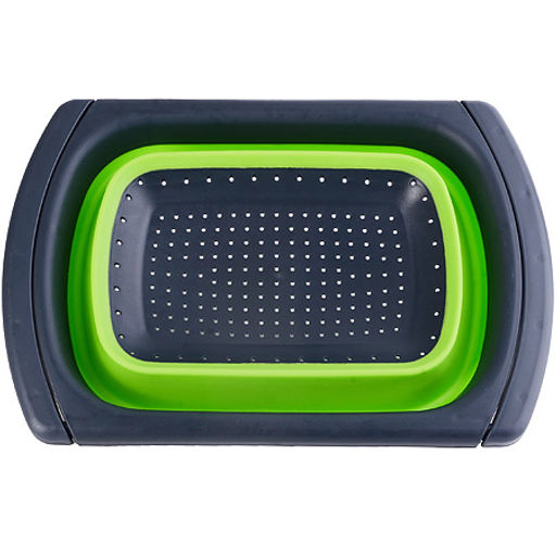 31488-1 Дуршлаг с выдвиж. ручками, ЗЕЛЕН.MB (х12) - Mayer&boch фото 3