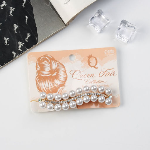 Цена за 2 шт. Заколка - автомат для волос «Олимпия», волна, 8.5 см