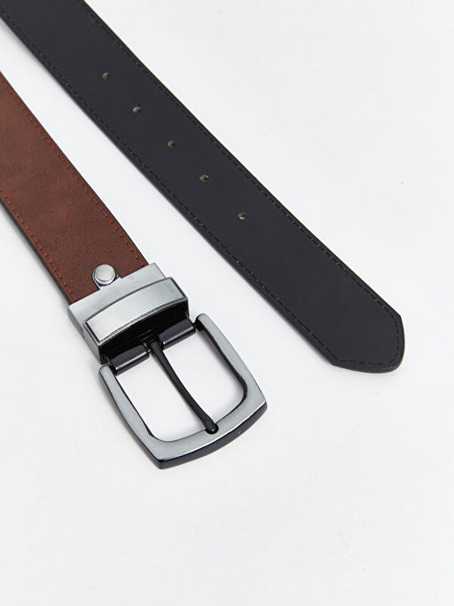 Deri G?r?n?ml? Erkek Kemer - Waikiki фото 3