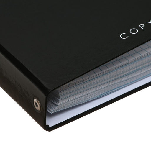 Тетрадь на кольцах, в клетку, 160 листов Графика на черном, обложка 7БЦ, без вырубки под кольца, блок офсет - Calligrata фото 3