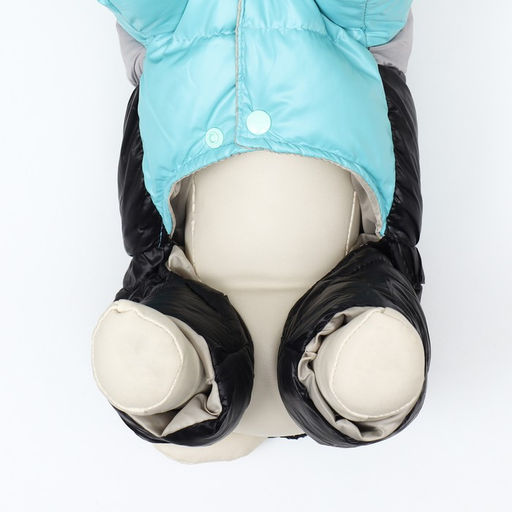 Комбинезон Анорак светоотражающий, размер 10 (ДС 25, ОГ 34, ОШ 24 см), чёрно-голубой - Simaland фото 9