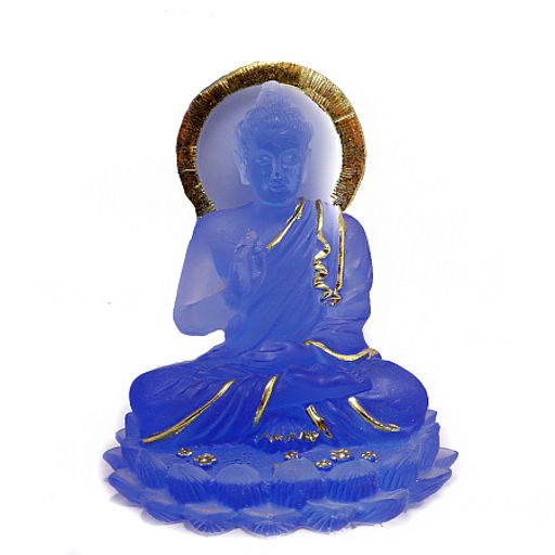 Статуэтка Будда на троне великий талисман, символ достатка, богатства 9см