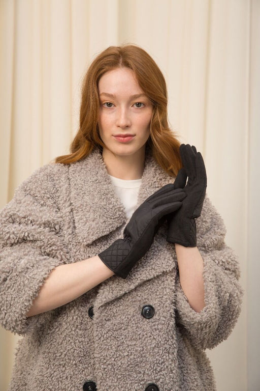 Перчатки из полиэстера черного цвета