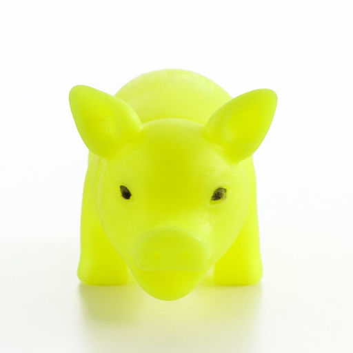 Игрушка пищащая Маленький поросёнок для собак, 9 см, жёлтая - Пижон фото 3