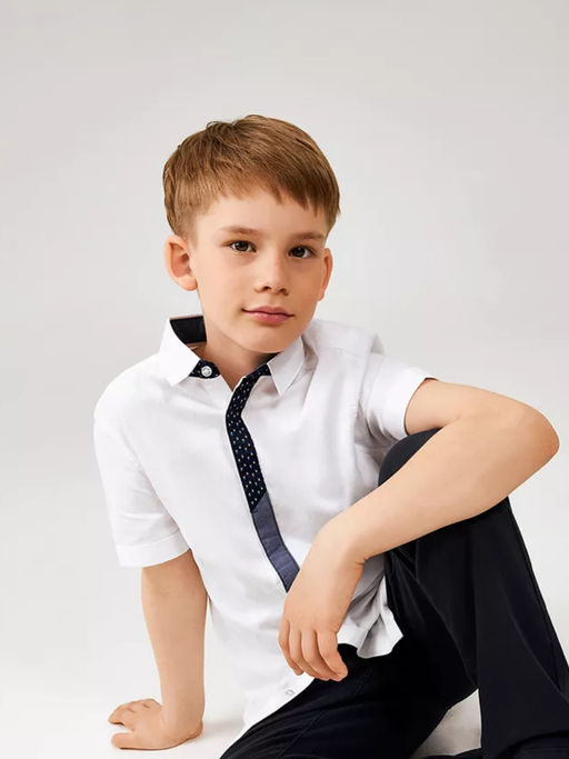 ACOOLA / Сорочка верхняя детская для мальчиков Poethy1 белый  фото 4