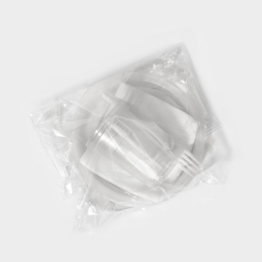 Цена за 2 шт. Набор пластиковой одноразовой посуды на 3 персоны Не ЗАБЫЛИ!