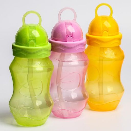 Поильник - непроливайка с трубочкой, 280 мл, цвета МИКС - Крошка я фото 2