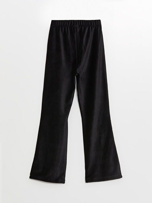 Beli Lastikli ?spanyol Pa?a Kadife K?z ?ocuk Tayt - Waikiki фото 2