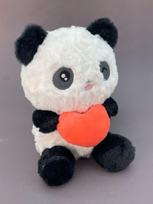Мягкая игрушка "Panda hearts", orange, 20 см
