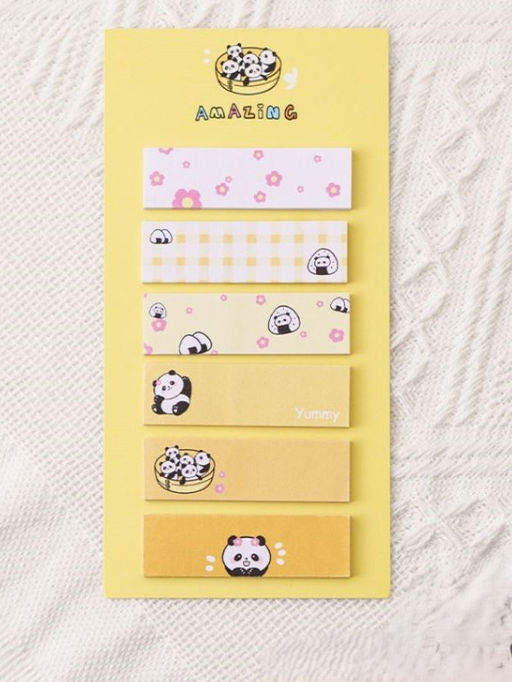 Стикеры "Panda life", yellow