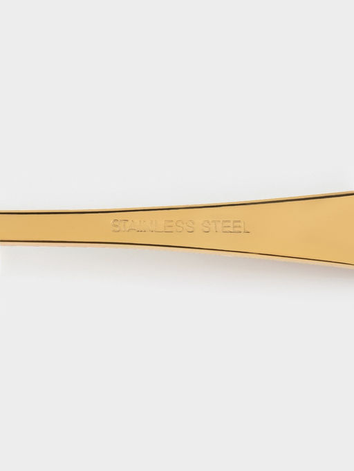 Набор столовых ложек Доляна Эмили, длина 20.5 см, 6 шт., нержавеющая сталь, золотистый фото 5