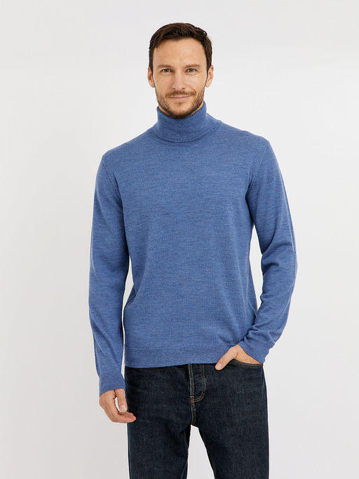 водолазка мужская базовая из шерсти - Glenfield фото 4