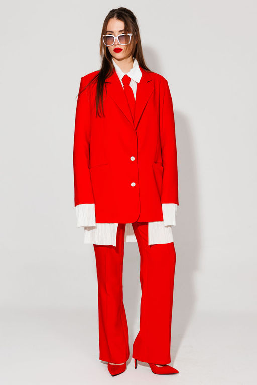 Жакет NIKVA н549-1 красный  фото 2