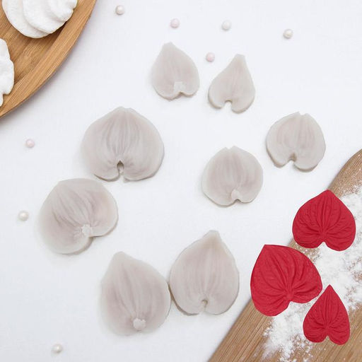 Набор молдов Сердца, силикон, 4 пары, розовый - Simaland фото 8