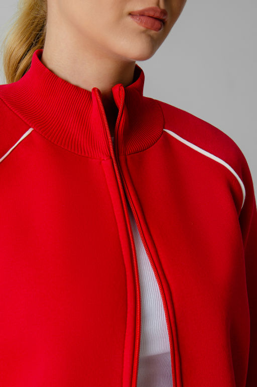 Арт. 2916 Костюм с начесом женский 44-52 (5 шт) Цвет:красный