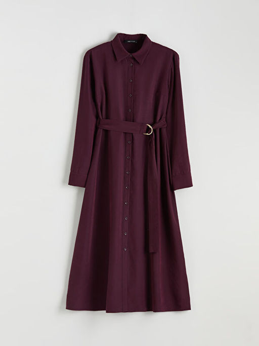 Beli Kemerli G?mlek Elbise