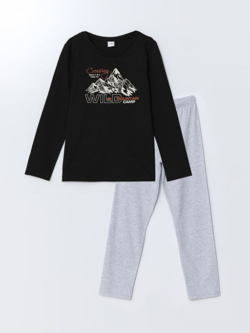 Bisiklet Yaka Erkek ?ocuk Pijama Tak?m?