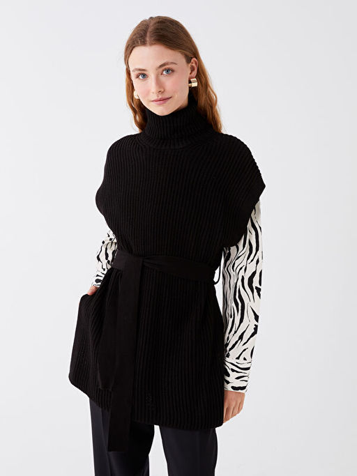 Bal?k?? Yaka D?z Oversize Kad?n Triko S?veter